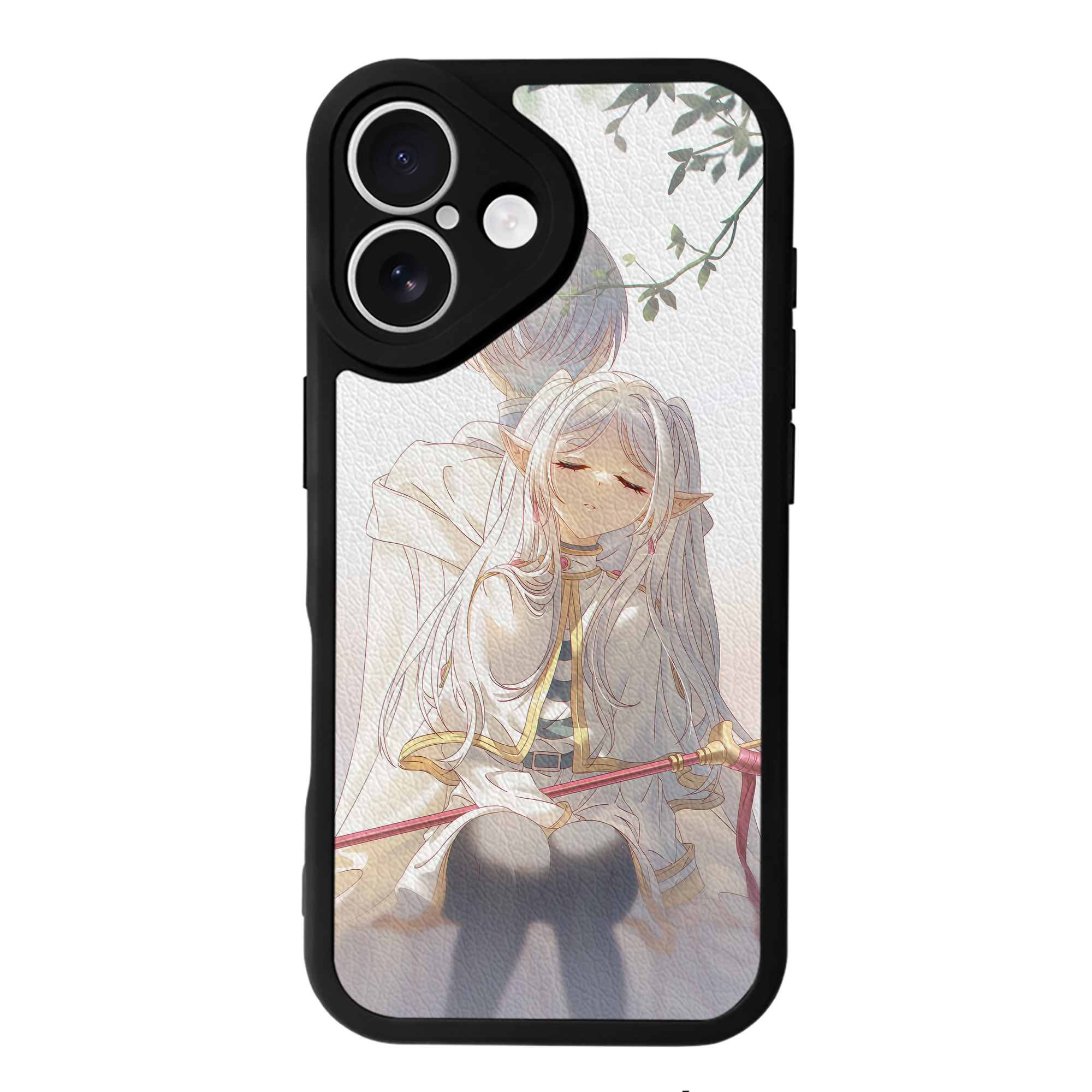 （画像用） 葬送のフリーレン Frieren 【iPhone 16シリーズ対応】シリコンスマホケース（レザー調） 材質：シリコン